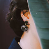Hearts Rhodonite Earrings