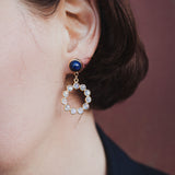 Sodalite & Moonstone Earrings