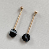 Black Agate Earrings